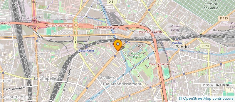 localisation de l'entreprise SCI DU PONT FLANDRE  PARIS