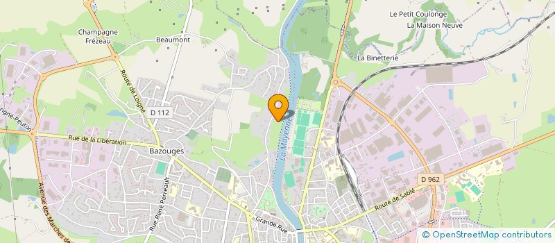 localisation de l'entreprise SCI DU PONT GUERET  CHATEAU-GONTIER-SUR-MAYENNE