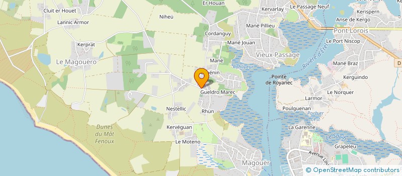 localisation de l'entreprise SCI DU PONT LOROIS  PLOUHINEC