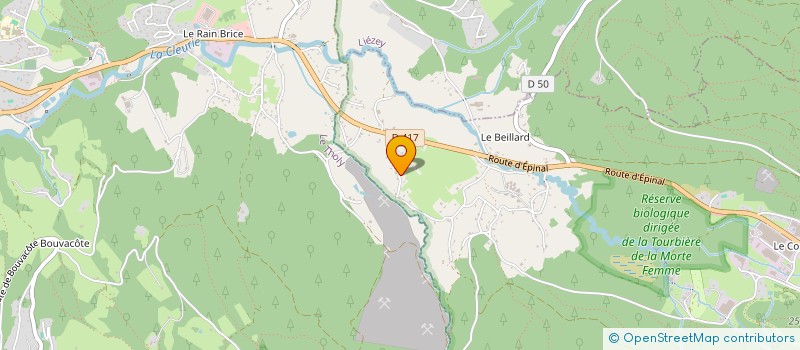 localisation de l'entreprise SCI DU PONT MANSUY  GERARDMER