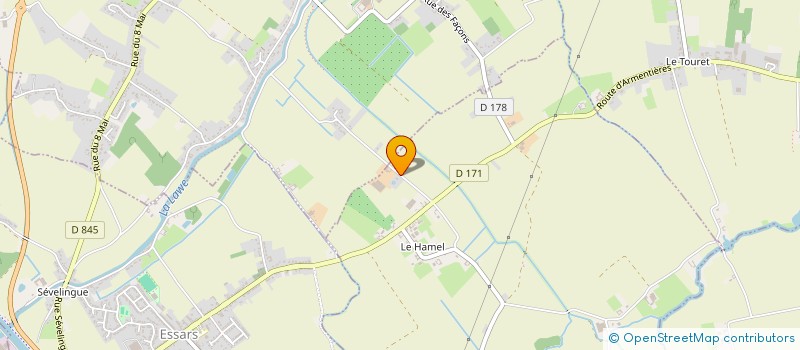 localisation de l'entreprise SCI DU PONT MOREAU  BEUVRY