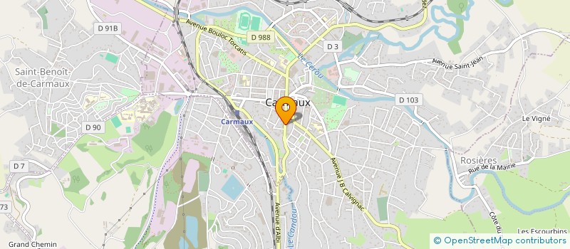 localisation de l'entreprise SCI DU PONT NEUF  CARMAUX