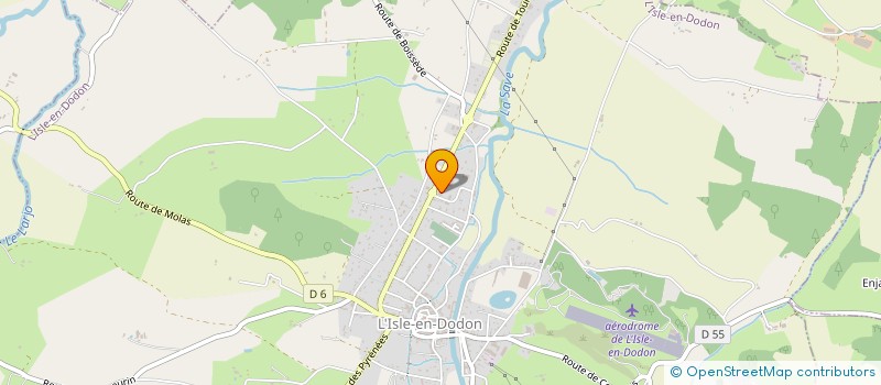 localisation de l'entreprise SCI DU PONT NEUF  L'ISLE-EN-DODON
