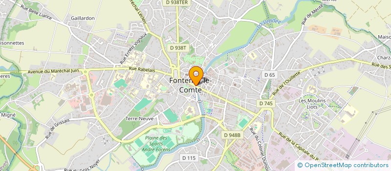localisation de l'entreprise SCI DU PONT NEUF  FONTENAY-LE-COMTE
