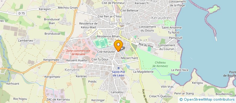 localisation de l'entreprise SCI DU PONT NEUF  SAINT-POL-DE-LEON