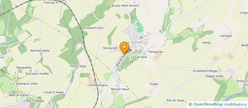 localisation de l'entreprise SCI DU PONT NEUF  LOPEREC