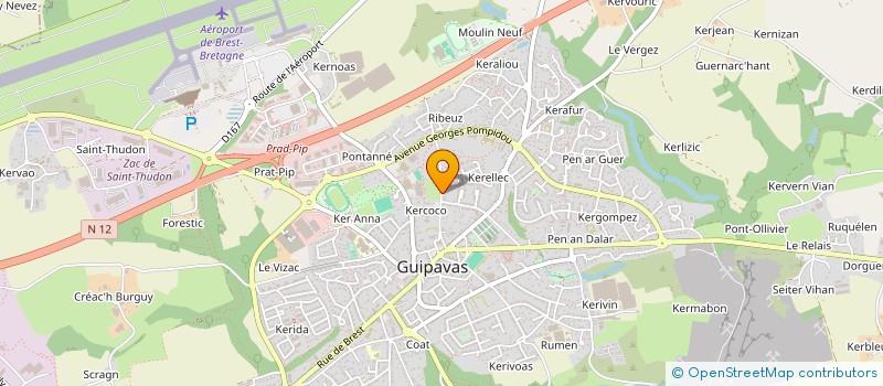 localisation de l'entreprise SCI DU PONT NEUF  GUIPAVAS