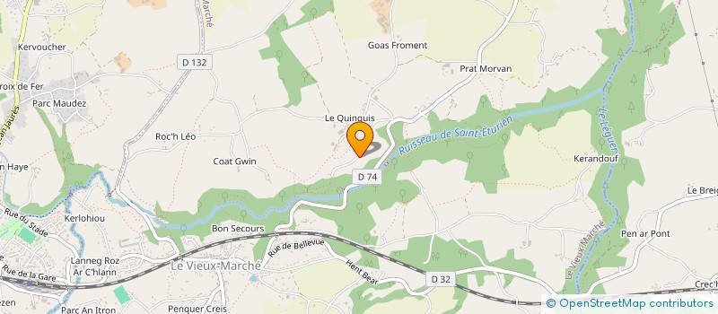 localisation de l'entreprise SCI DU PONT NEUF  LE VIEUX-MARCHE