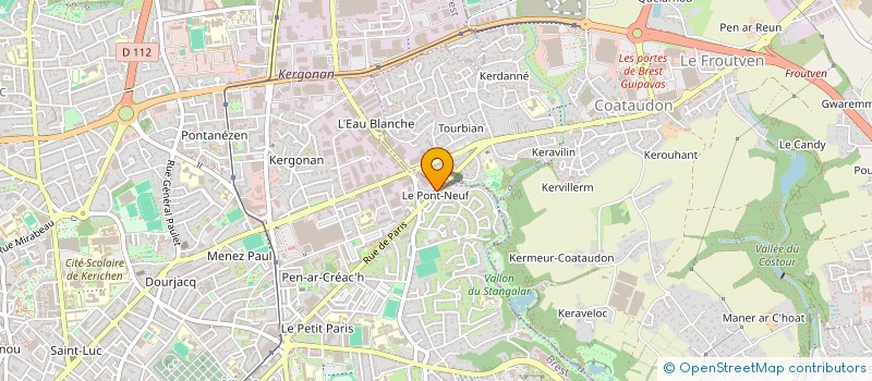 localisation de l'entreprise SCI DU PONT NEUF  BREST