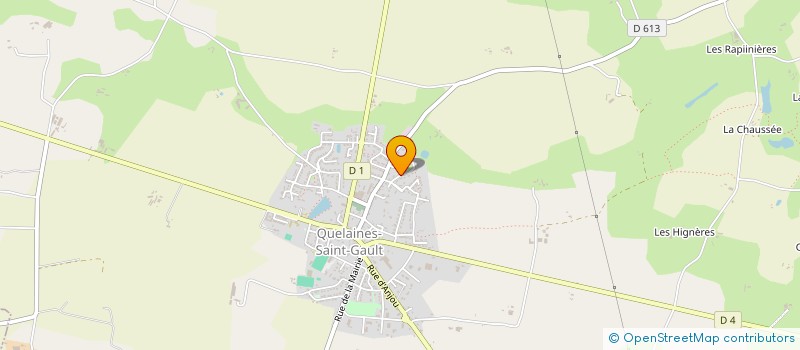 localisation de l'entreprise SCI DU PONT NEUF  QUELAINES-SAINT-GAULT