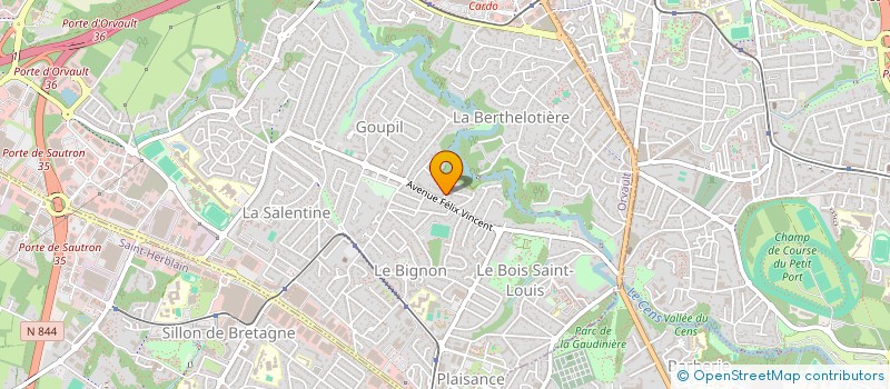 localisation de l'entreprise SCI DU PONT ORGO à ORVAULT