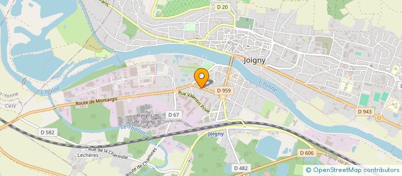 localisation de l'entreprise SCI DU PONT OUEST à JOIGNY