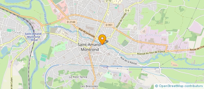 localisation de l'entreprise SCI DU PONT PASQUET  SAINT-AMAND-MONTROND