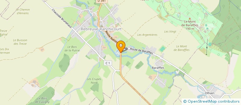 localisation de l'entreprise SCI DU PONT PRIEUR  REBREUVE-RANCHICOURT