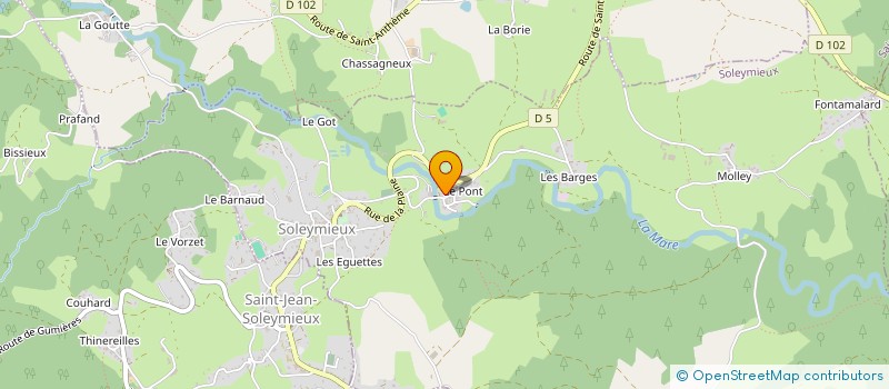 localisation de l'entreprise SCI DU PONT ROMAIN  SOLEYMIEUX