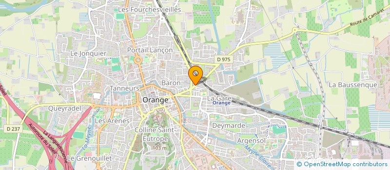 localisation de l'entreprise SCI DU PONT ROMAIN  ORANGE