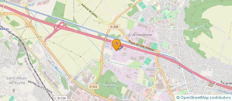 localisation de l'entreprise SCI DU PONT ROUGE  BOURGOIN-JALLIEU