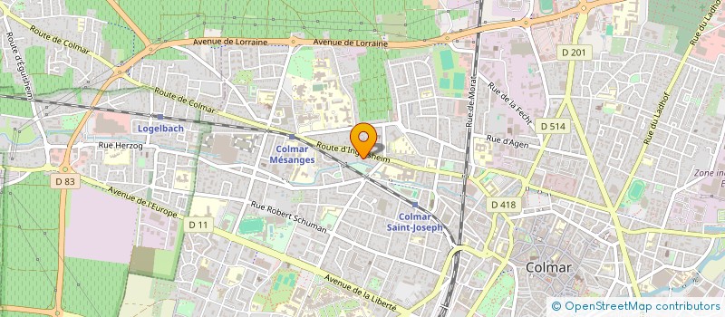 localisation de l'entreprise SCI DU PONT ROUGE  COLMAR