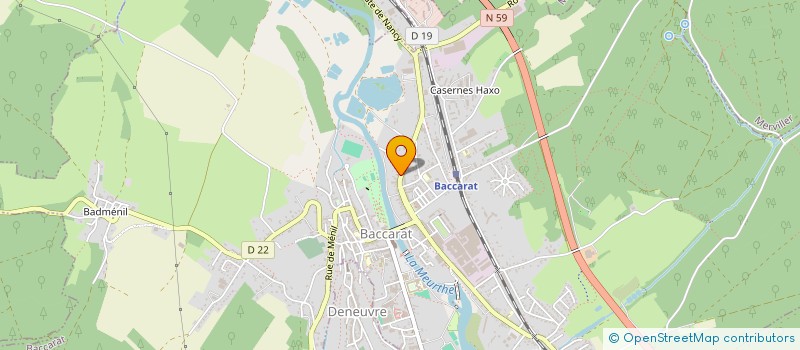 localisation de l'entreprise SCI DU PONT ROUGE  BACCARAT