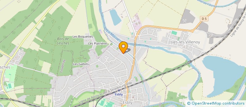 localisation de l'entreprise SCI DU PONT ROUGE D'ESBLY à ESBLY