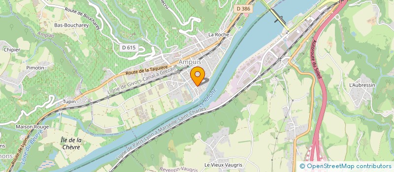 localisation de l'entreprise SCI DU PONT ROYAL  AMPUIS