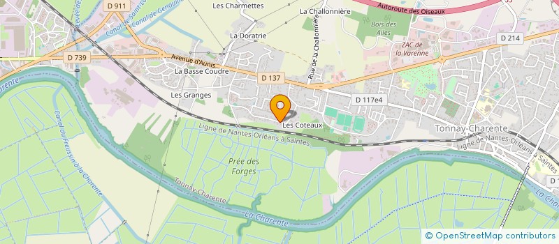 localisation de l'entreprise SCI DU PONT SUSPENSU  TONNAY-CHARENTE