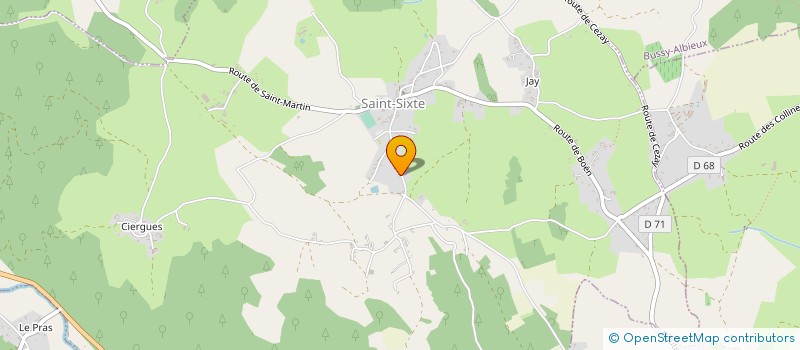 localisation de l'entreprise SCI DU PONT TERRAY  BOEN-SUR-LIGNON