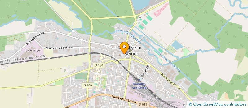 localisation de l'entreprise SCI DU PONT VERT à ROMILLY-SUR-SEINE