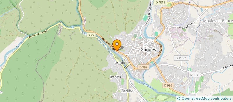 localisation de l'entreprise SCI DU PONT VIEUX  GANGES