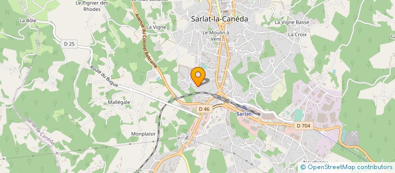 localisation de l'entreprise SCI DU PONTET à SARLAT-LA-CANEDA
