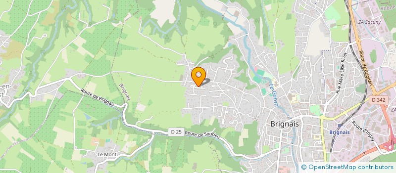 localisation de l'entreprise SCI DU PONTET  ORLIENAS