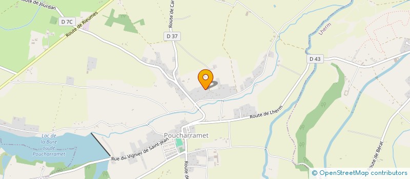 localisation de l'entreprise SCI DU PONTET  BERAT