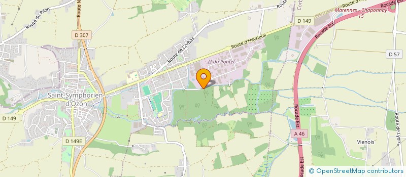 localisation de l'entreprise SCI DU PONTET  SAINT-SYMPHORIEN-D'OZON