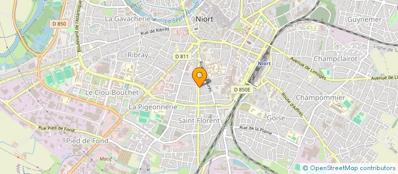 localisation de l'entreprise SCI DU PORCHE  NIORT