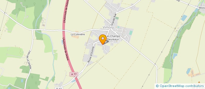 localisation de l'entreprise SCI DU POREE à VIMORY