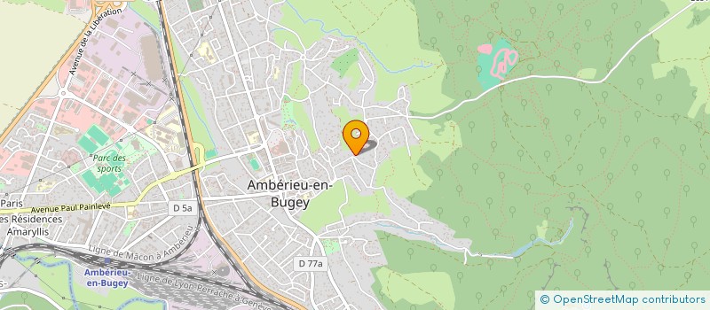 localisation de l'entreprise SCI DU PORT  AMBERIEU-EN-BUGEY