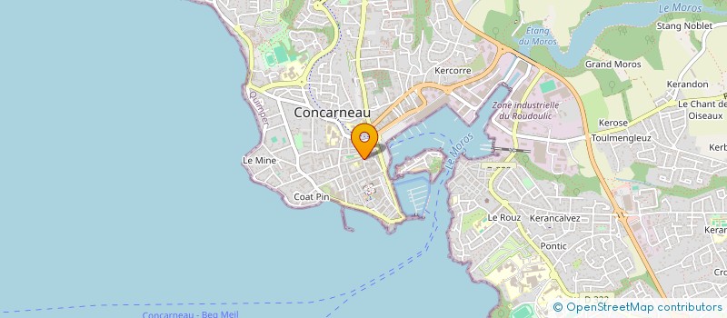 localisation de l'entreprise SCI DU PORT  CONCARNEAU