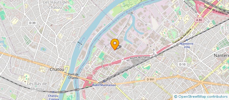 localisation de l'entreprise SCI DU PORT  NANTERRE