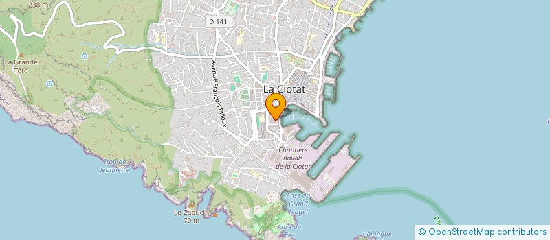 localisation de l'entreprise SCI DU PORT  LA CIOTAT