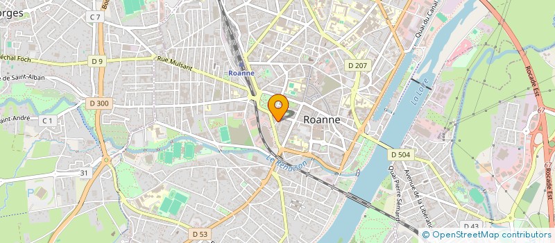 localisation de l'entreprise SCI DU PORT  ROANNE