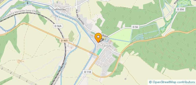 localisation de l'entreprise SCI DU PORT  TANLAY