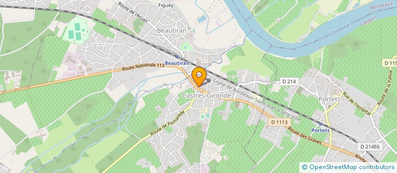 localisation de l'entreprise SCI DU PORT  CASTRES-GIRONDE