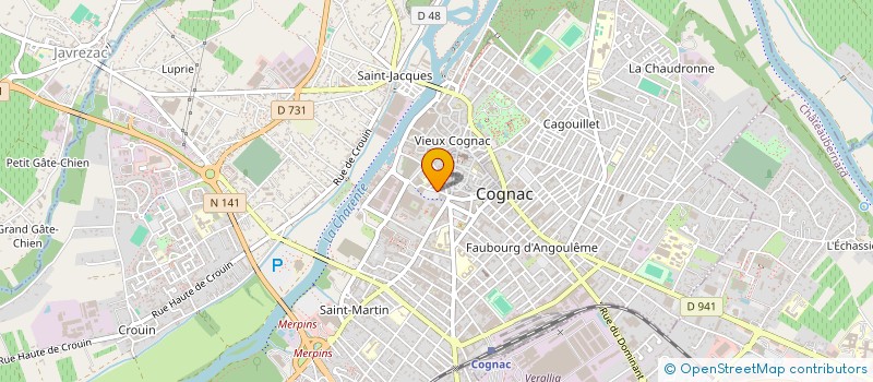 localisation de l'entreprise SCI DU PORT à COGNAC
