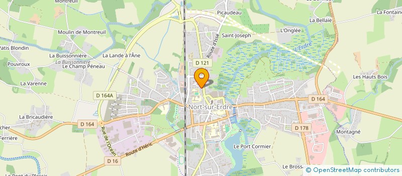 localisation de l'entreprise SCI DU PORT  NORT-SUR-ERDRE