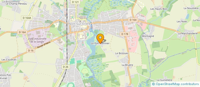 localisation de l'entreprise SCI DU PORT CORMIER  NORT-SUR-ERDRE