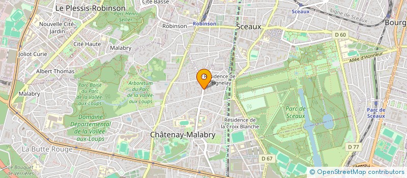 localisation de l'entreprise SCI DU PORT DE PIT  CHATENAY-MALABRY