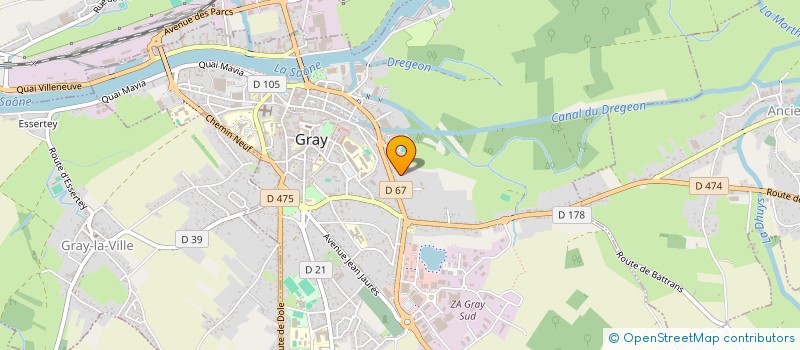 localisation de l'entreprise SCI DU PORT DU POIRIER  GRAY