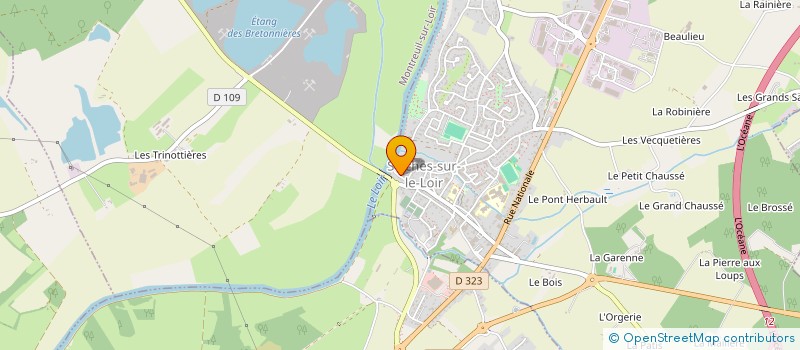 localisation de l'entreprise SCI DU PORT MARTIN  LOIRE-AUTHION