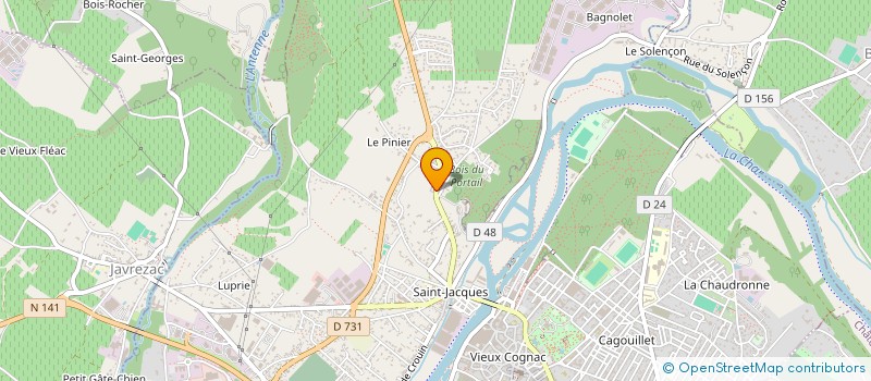 localisation de l'entreprise SCI DU PORTAIL à COGNAC