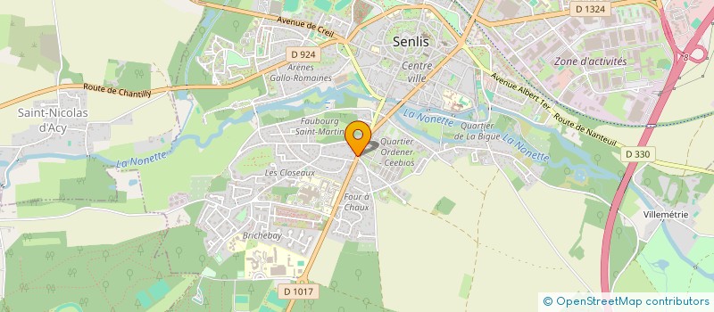 localisation de l'entreprise SCI DU PORTAIL SAINT MARTIN  SENLIS